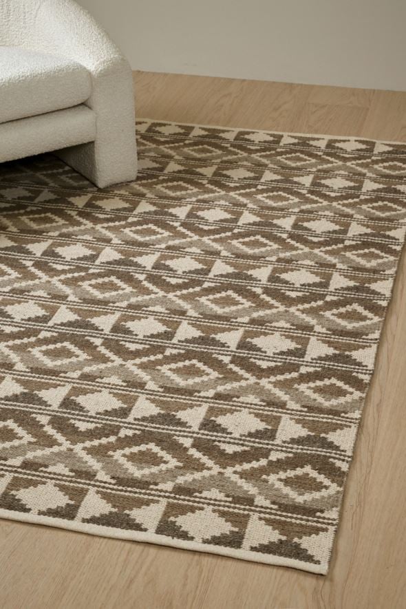 Villamatto moniväri/ruskea - 2