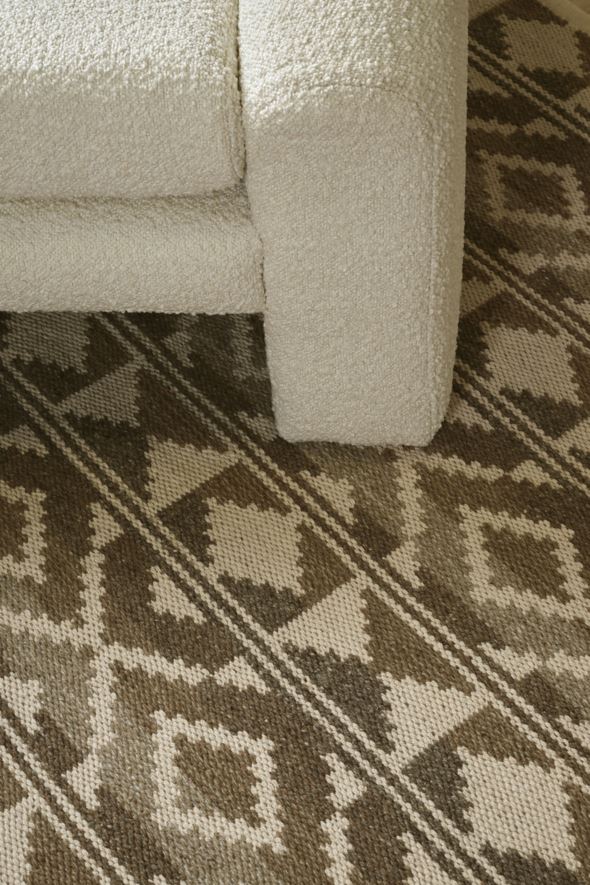 Villamatto moniväri/ruskea - 3