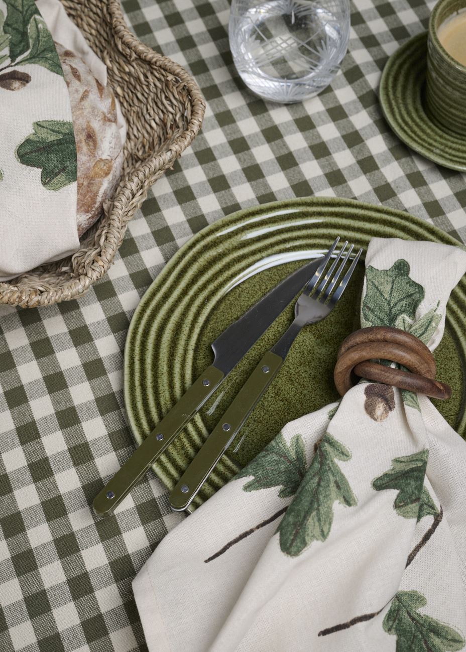 Kangaslautasliina, 2 kpl  luonnonväri - 2