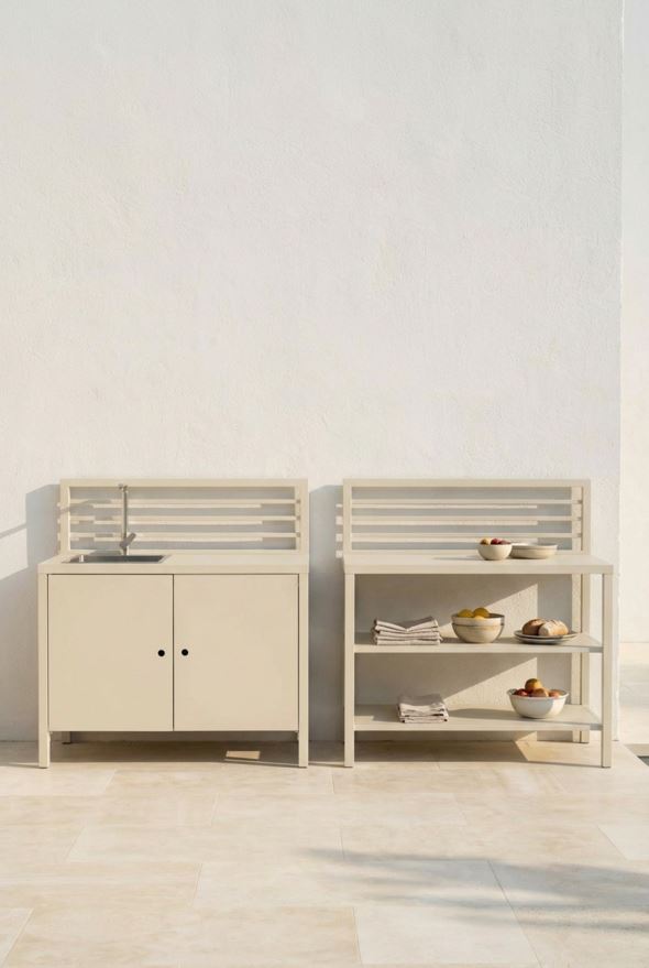 Ulkokeittiömoduuli ilman allasta creme - 2