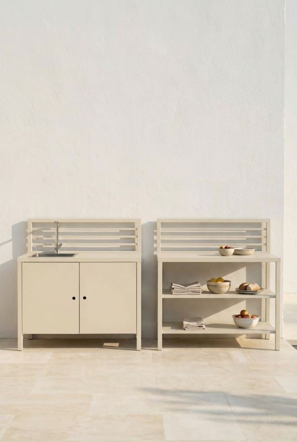 Ulkokeittiömoduuli ilman allasta creme - 2