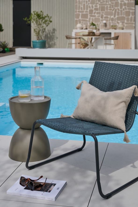 Puutarhatuoli sumuinen sininen - 2