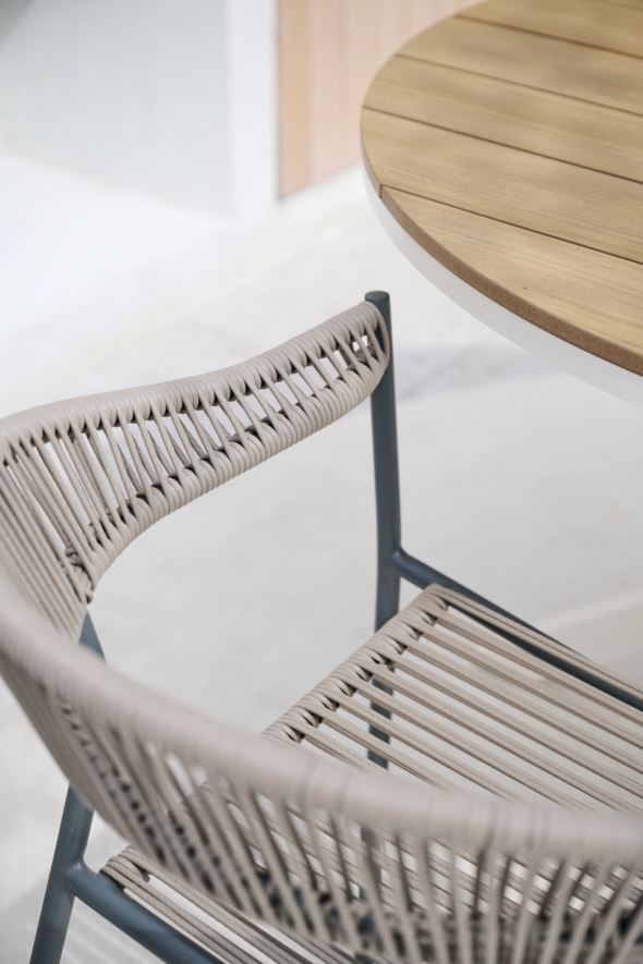 Puutarhatuoli hiilenharmaa - 5