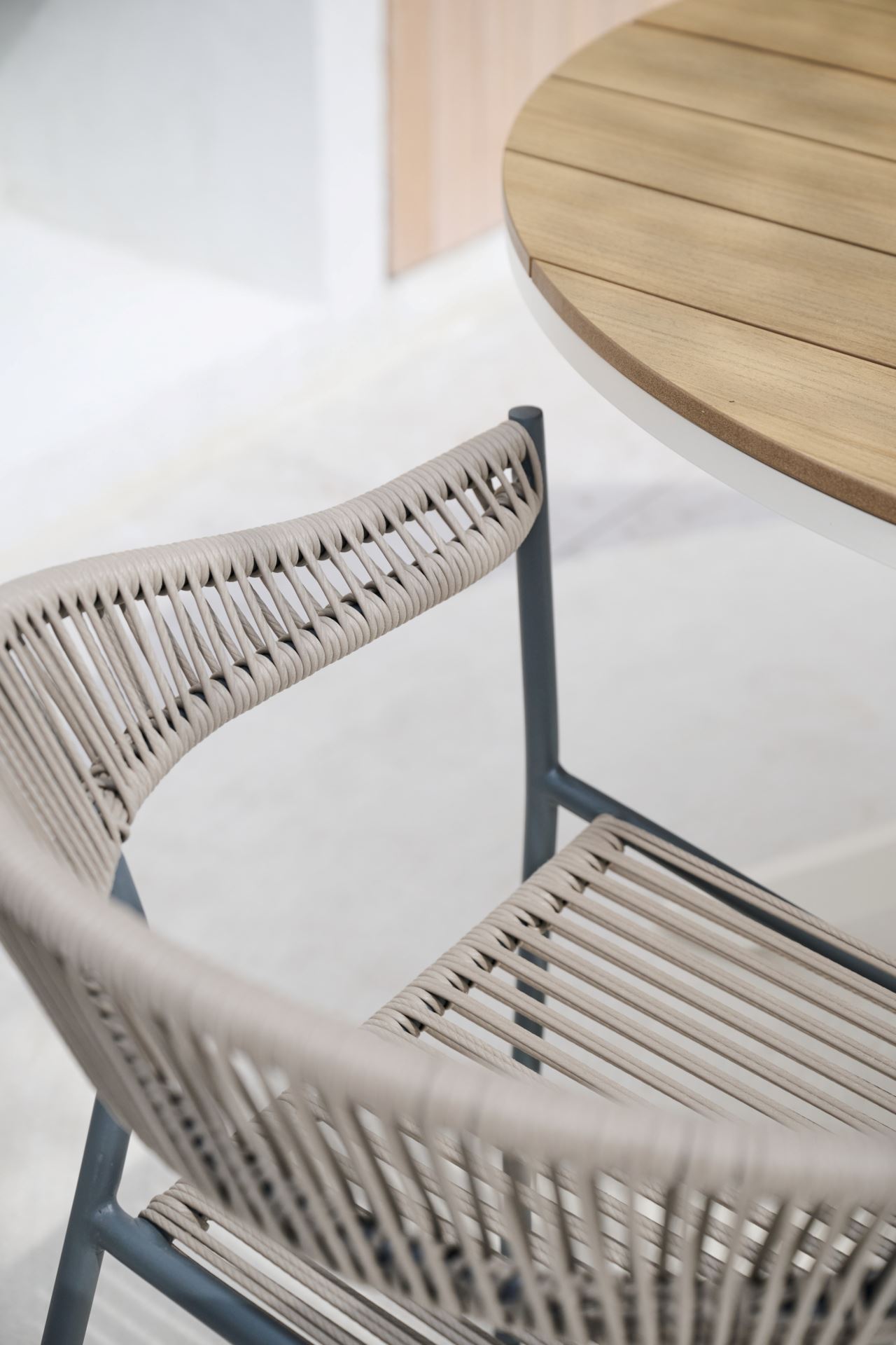 Puutarhatuoli hiilenharmaa - 5