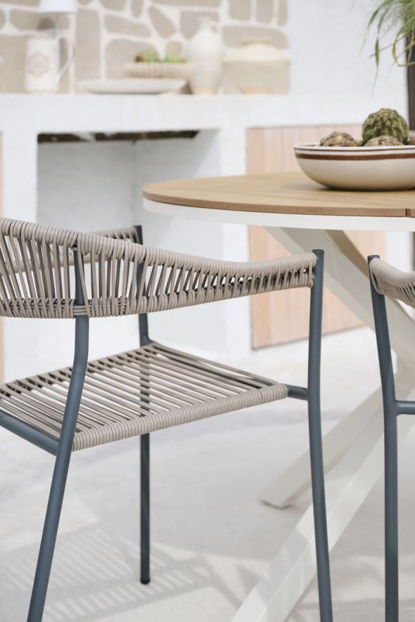 Puutarhatuoli hiilenharmaa - 2