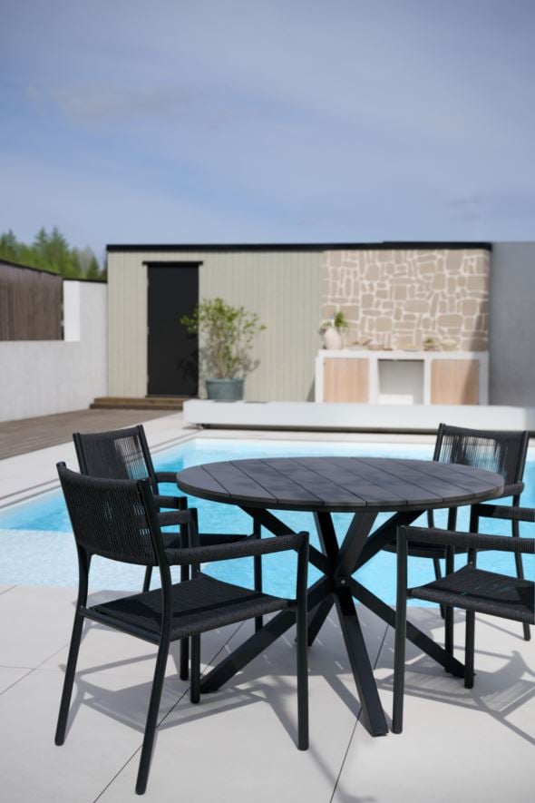 Puutarhatuoli musta - 4