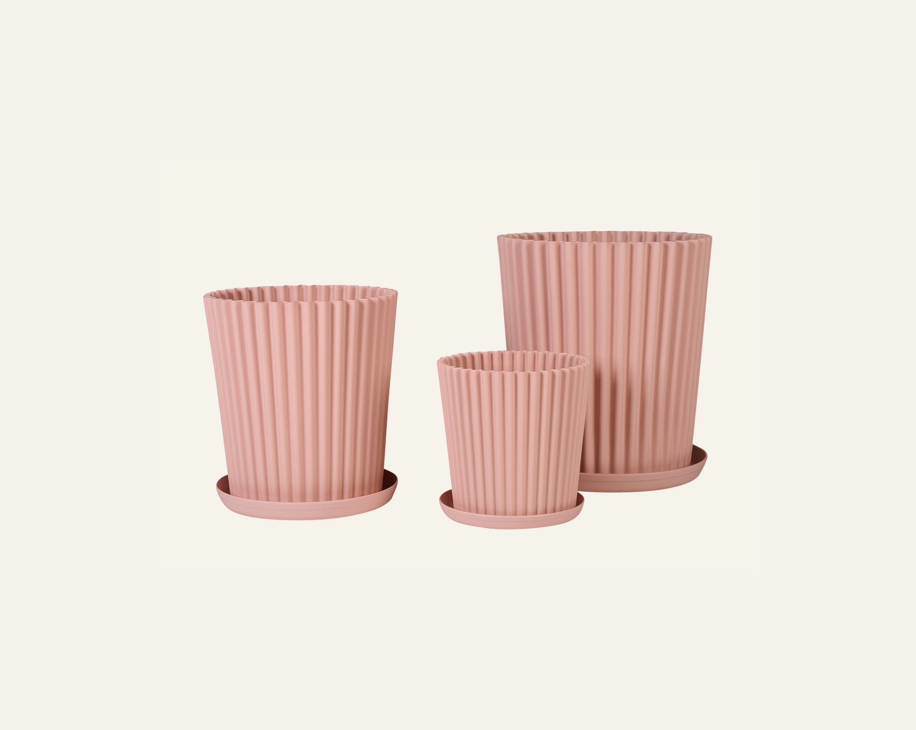 Ulkotarjotin puuteriroosa - 3