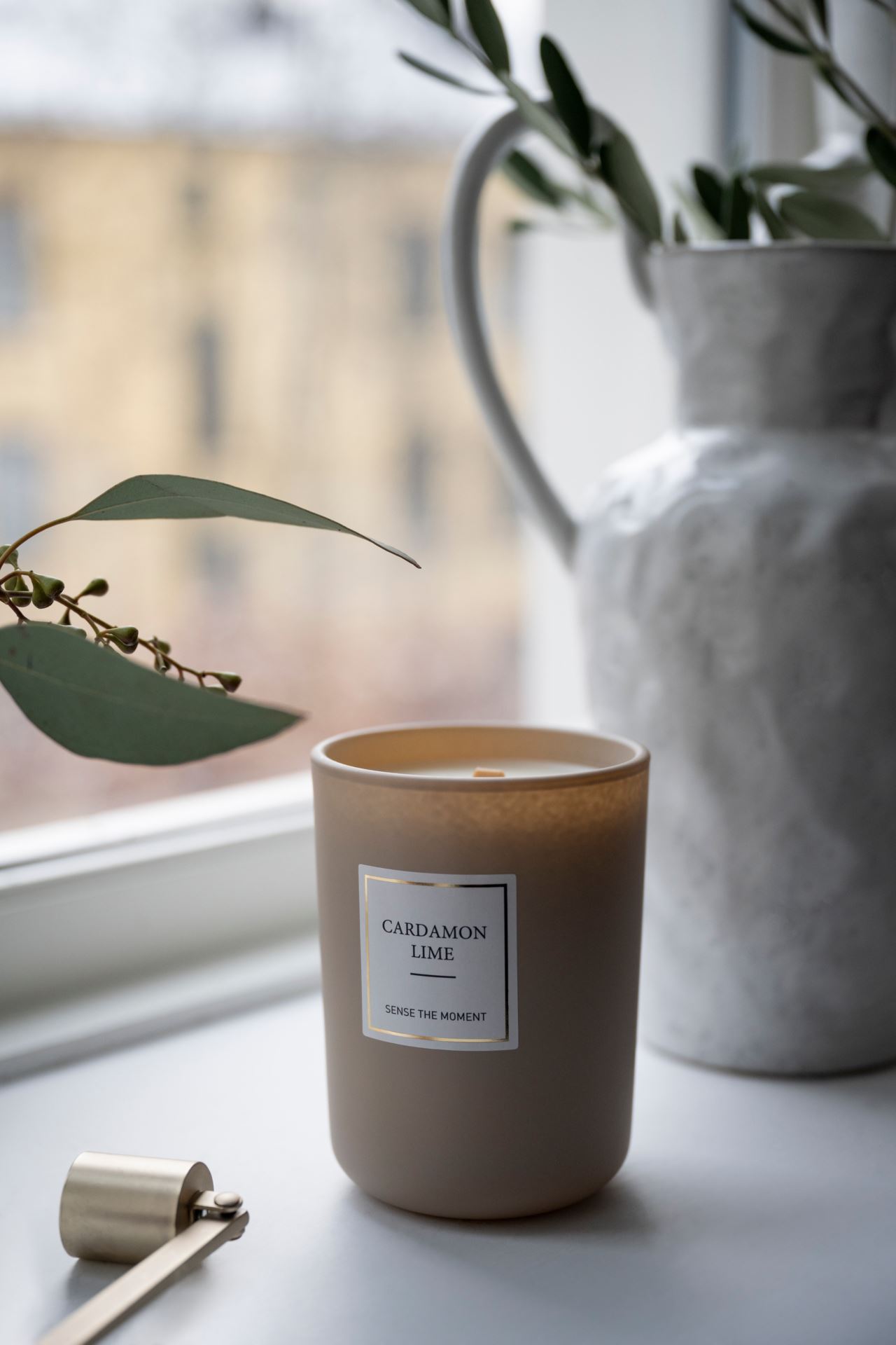 Tuoksukynttilä beige - 2