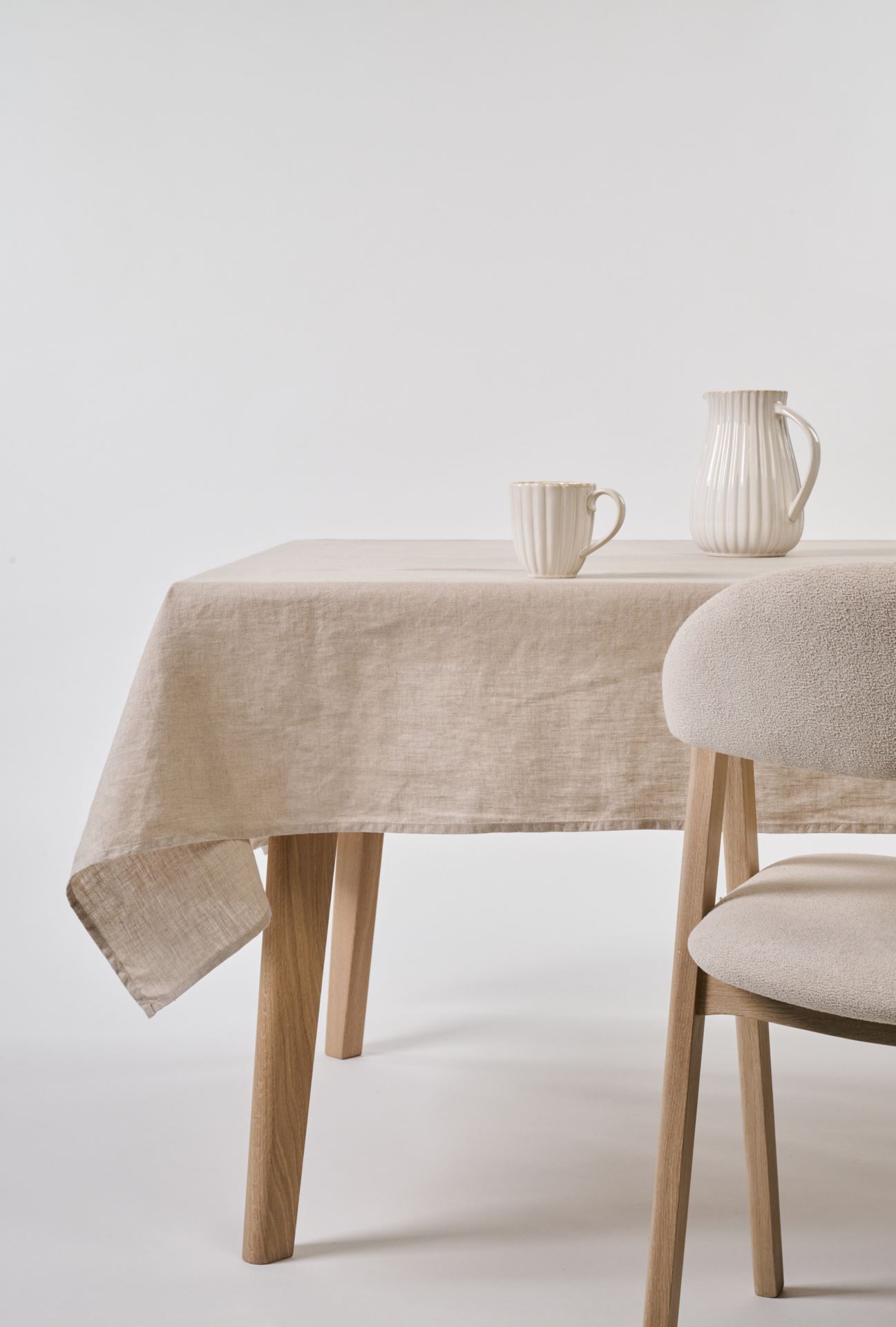 Pellavaliina luonnonväri - 140x250 cm luonnonväri - 1