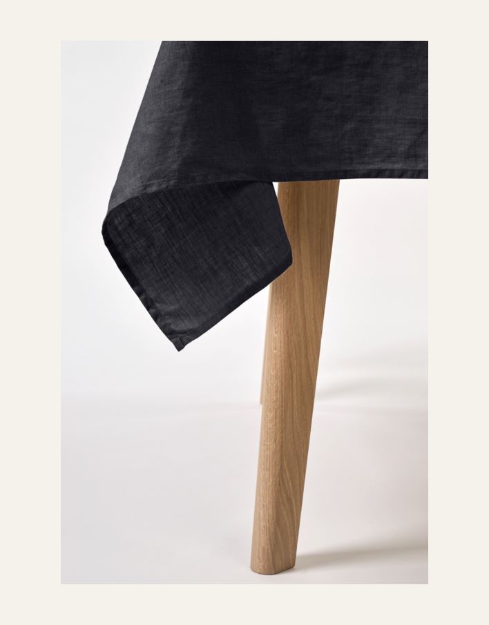 Pellavaliina musta - 3