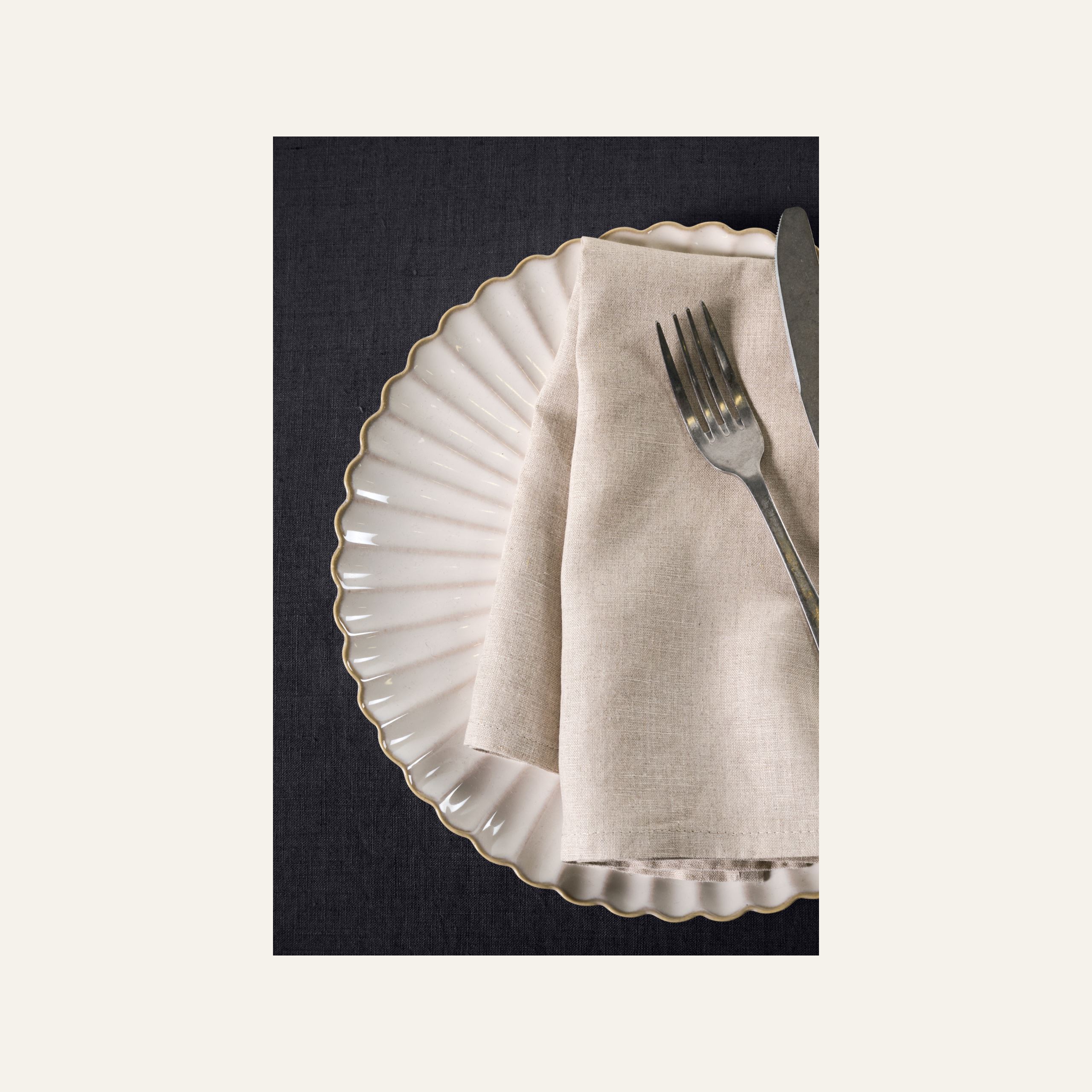 Pellavaliina musta - 2