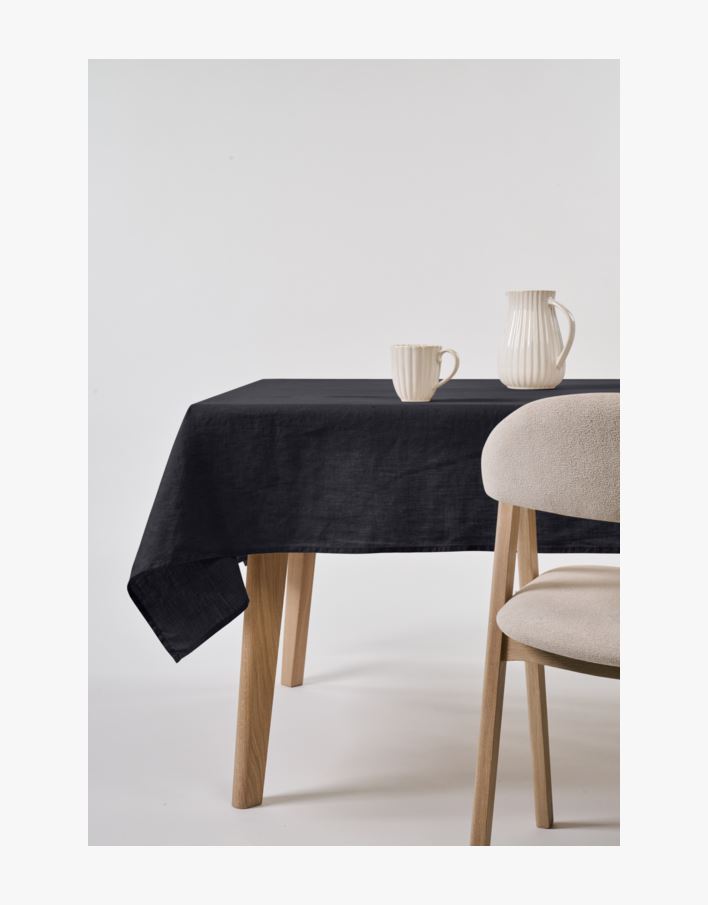 Pellavaliina musta - 140x250 cm musta - 1