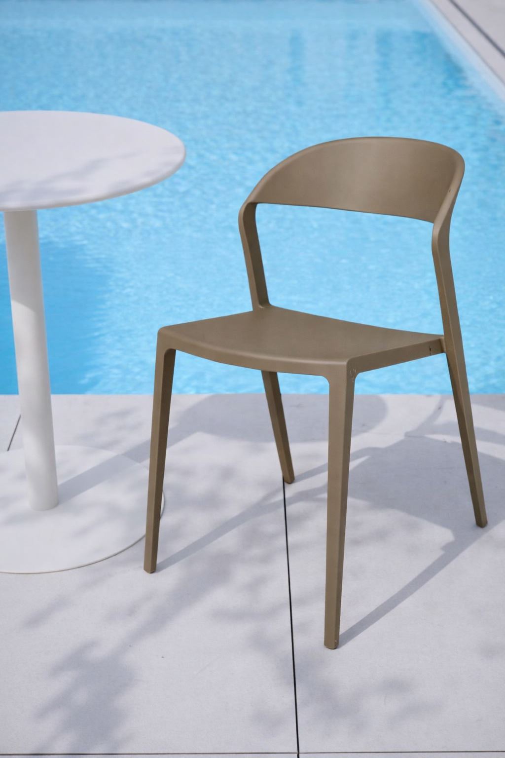 Puutarhatuoli tummanbeige - 3