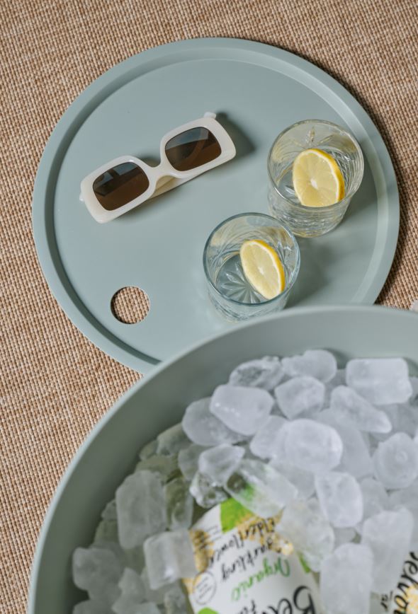 Puutarhapöytä vaaleanvihreä - 5