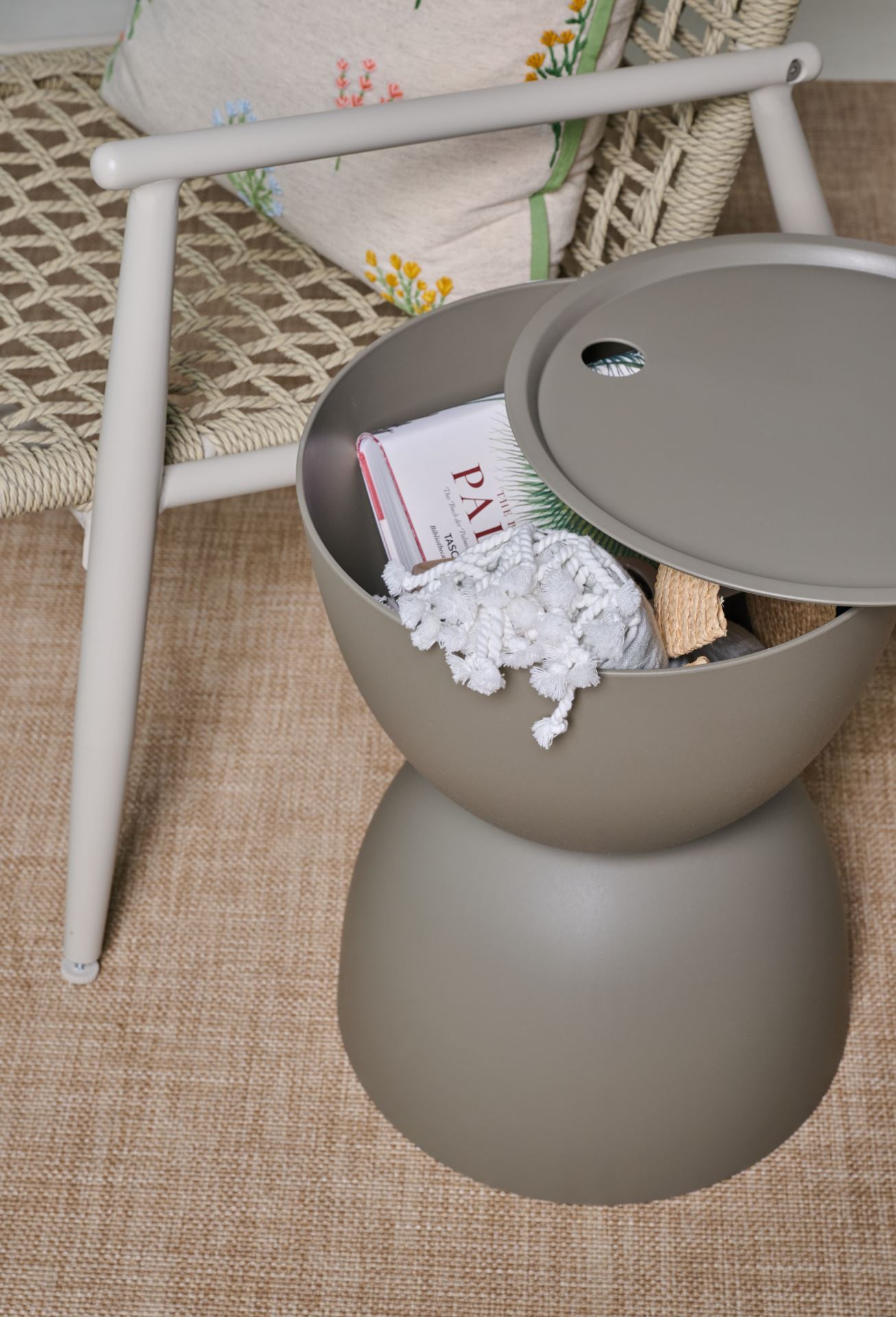 Puutarhapöytä harmaanruskea - 5