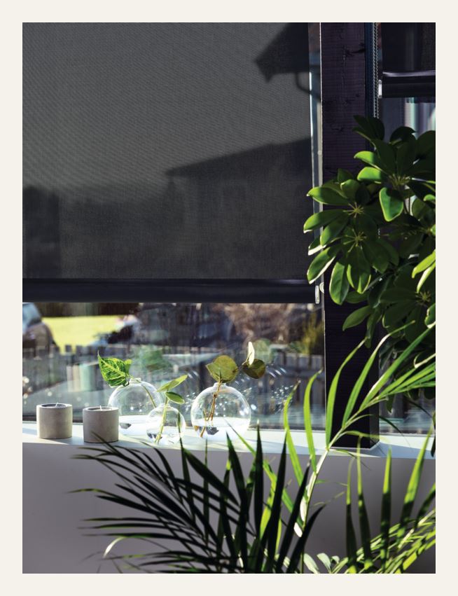 Screenrullaverho hiilenharmaa - 3