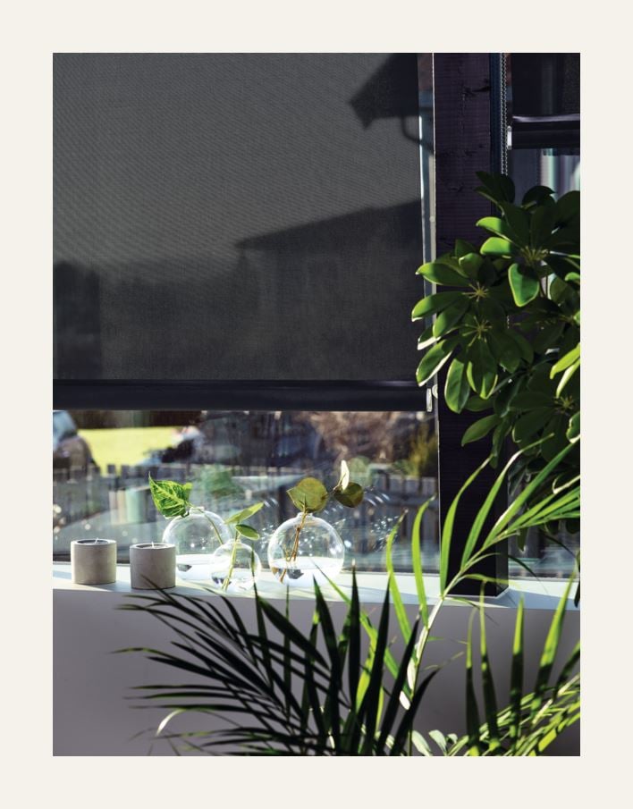 Screenrullaverho hiilenharmaa - 3