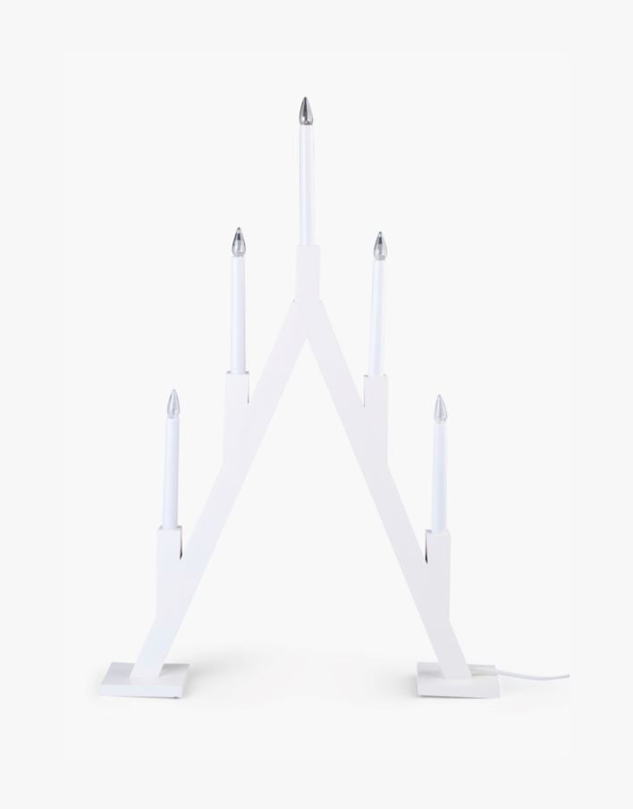 Kynttelikkö valkoinen - 52x8x76,5 cm valkoinen - 1