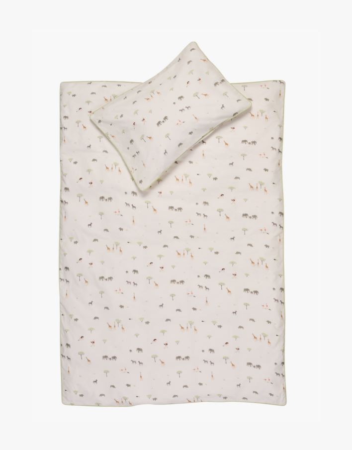 Pussilakanasetti moniväri/valkoinen - 100x130 38x55 cm moniväri/valkoinen - 1