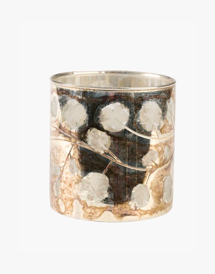 Kynttilälyhty moniväri/hopea - 10,5x10 cm moniväri/hopea - 1