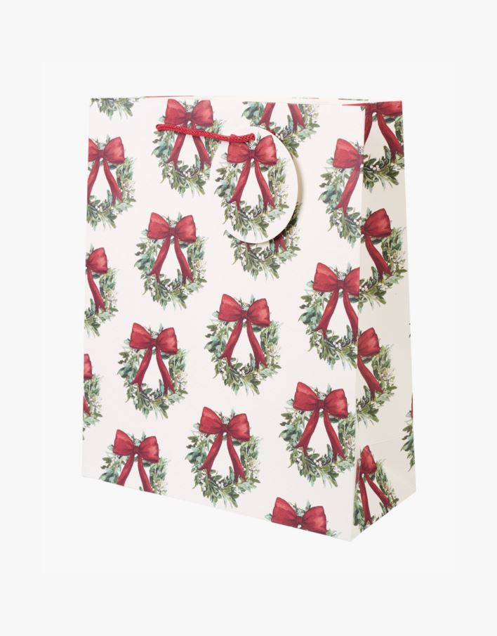 Lahjapussi moniväri/punainen - 24x29x10 cm moniväri/punainen - 1