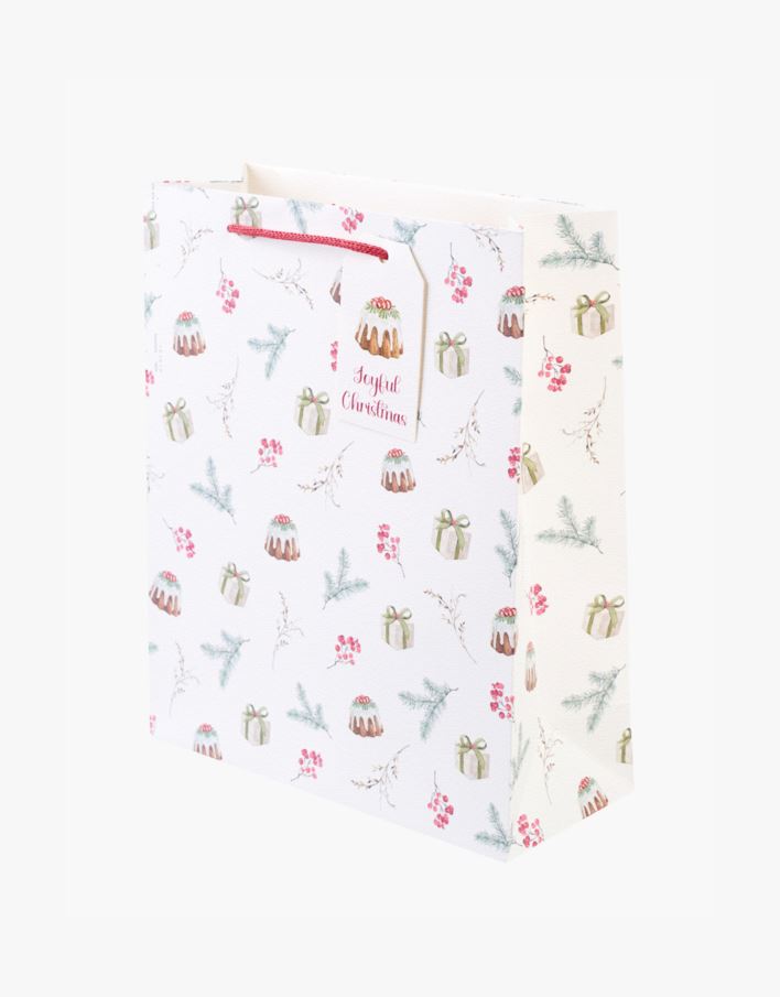 Lahjapussi luonnonvalkoinen - 24x29x10 cm luonnonvalkoinen - 1