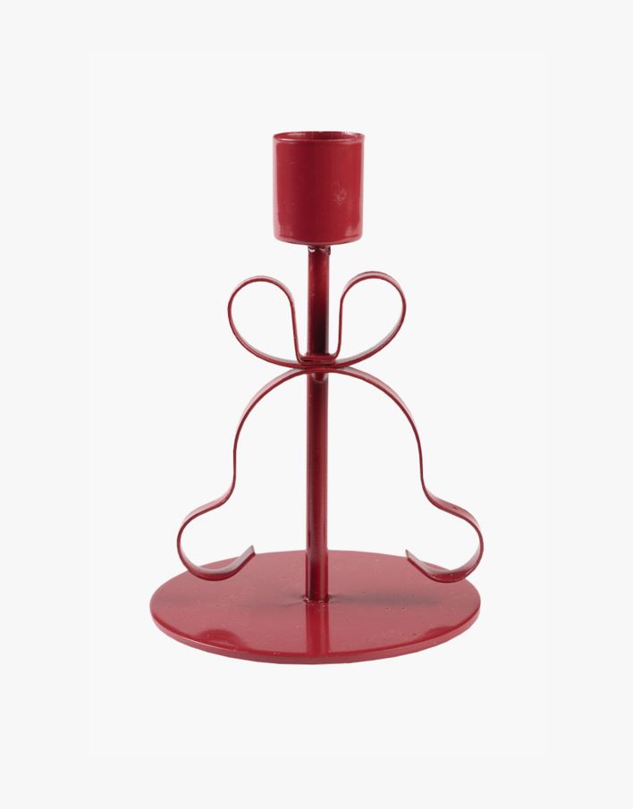 Kynttilänjalka tummanpunainen - 8,6x8,6x12,5 cm tummanpunainen - 1