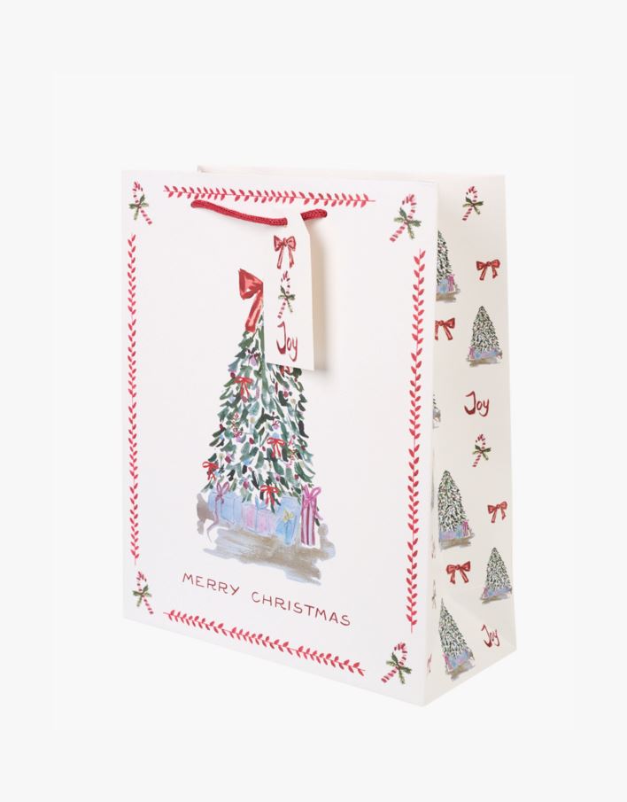 Lahjapussi moniväri/punainen - 24x29x10 cm moniväri/punainen - 1