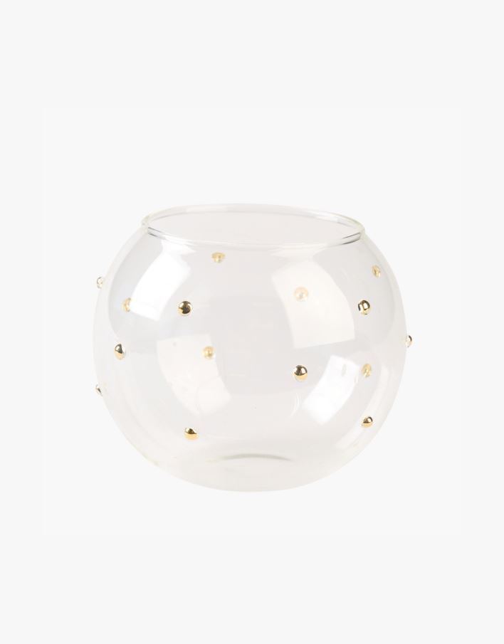 Kynttilälyhty läpikuultava - 10x10x8 cm läpikuultava - 1