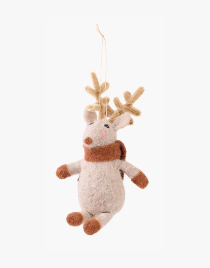 Joulukuusenkoriste ruskea - 10x6x16 cm ruskea - 1