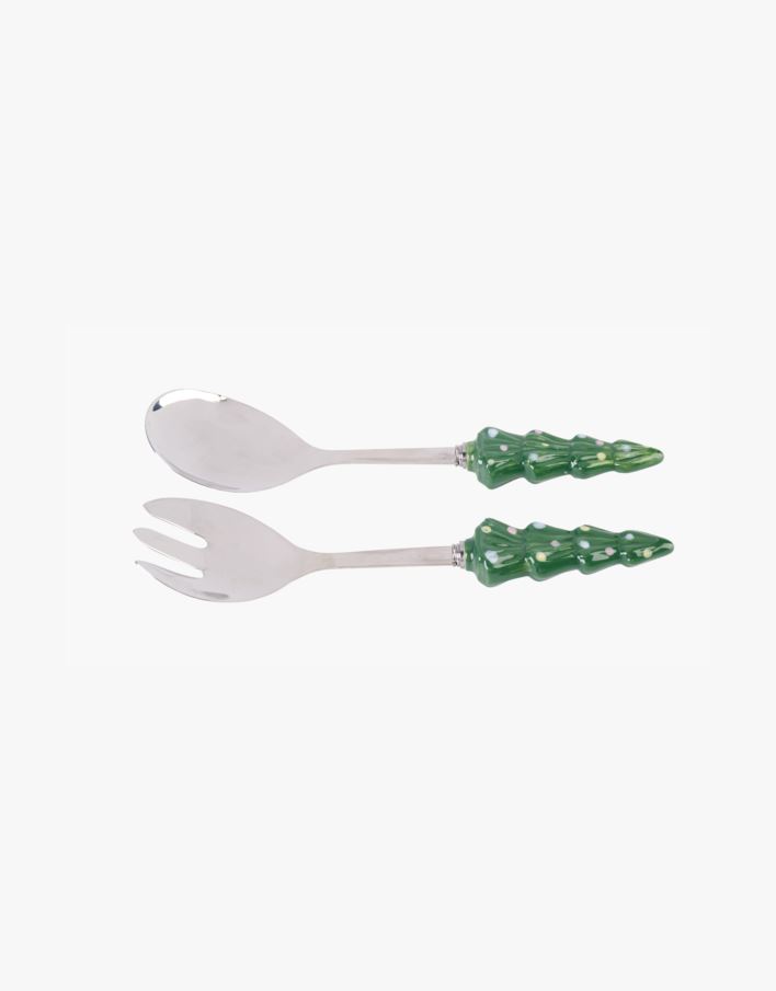 Salaattiottimet vihreä - 22,5x6 cm vihreä - 1