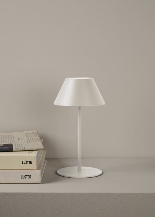Led-pöytälamppu vaalean beige - 3