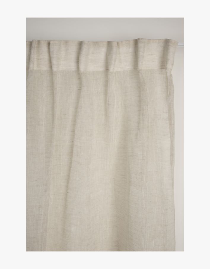 Pellavaverho luonnonväri - 140x250 cm luonnonväri - 1
