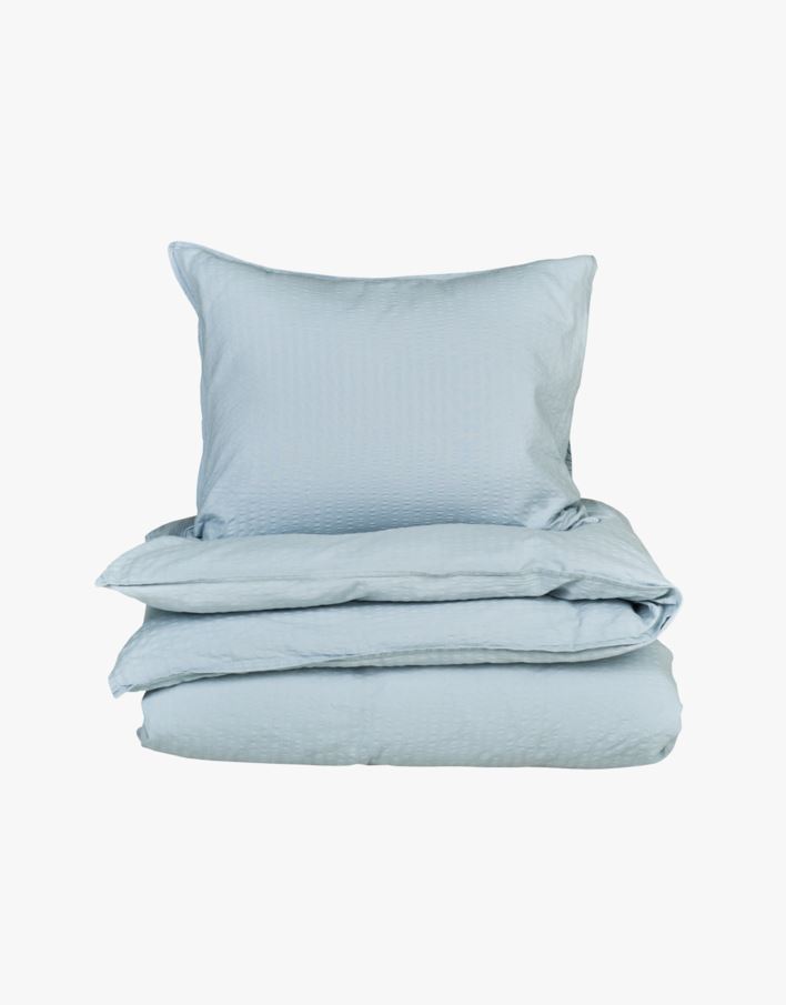 Pussilakanasetti kreppipuuvillaa taivaansininen - 230x220 cm taivaansininen - 1