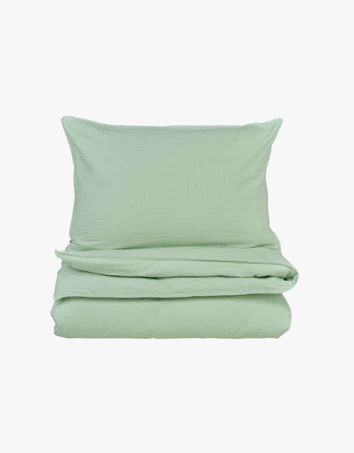 Pussilakanasetti kreppipuuvillaa vaaleanvihreä - 150x210 cm vaaleanvihreä - 1