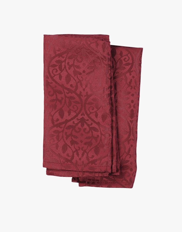 Kangaslautasliina, 2 kpl punainen - 45x45 cm punainen - 1