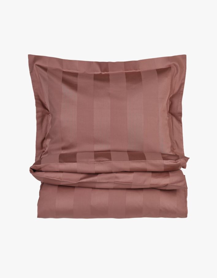 Pussilakanasetti satiinipuuvillaa tumma roosa - 230x220+50x60 cm tumma roosa - 1