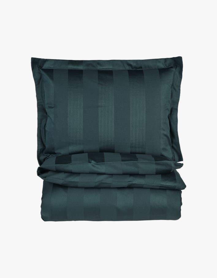 Pussilakanasetti satiinipuuvillaa petroolinsininen - 230x220+50x60 cm petroolinsininen - 1