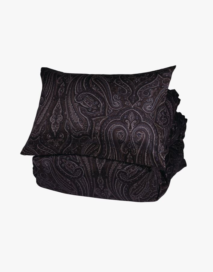 Pussilakanasetti satiinipuuvillaa ruskea - 150x210 cm ruskea - 1