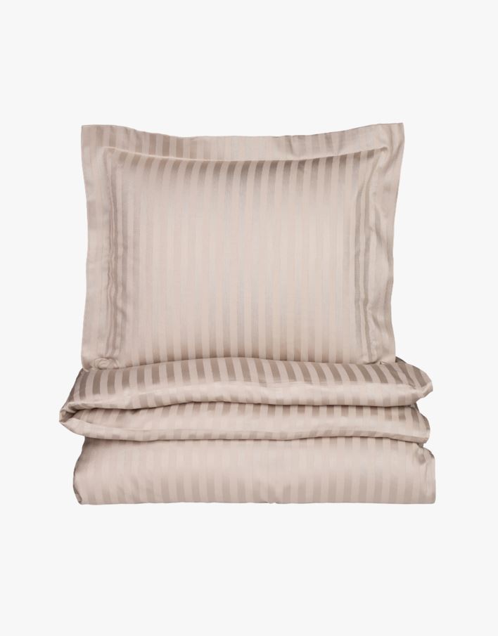 Pussilakanasetti satiinipuuvillaa beige - 150x210 cm beige - 1