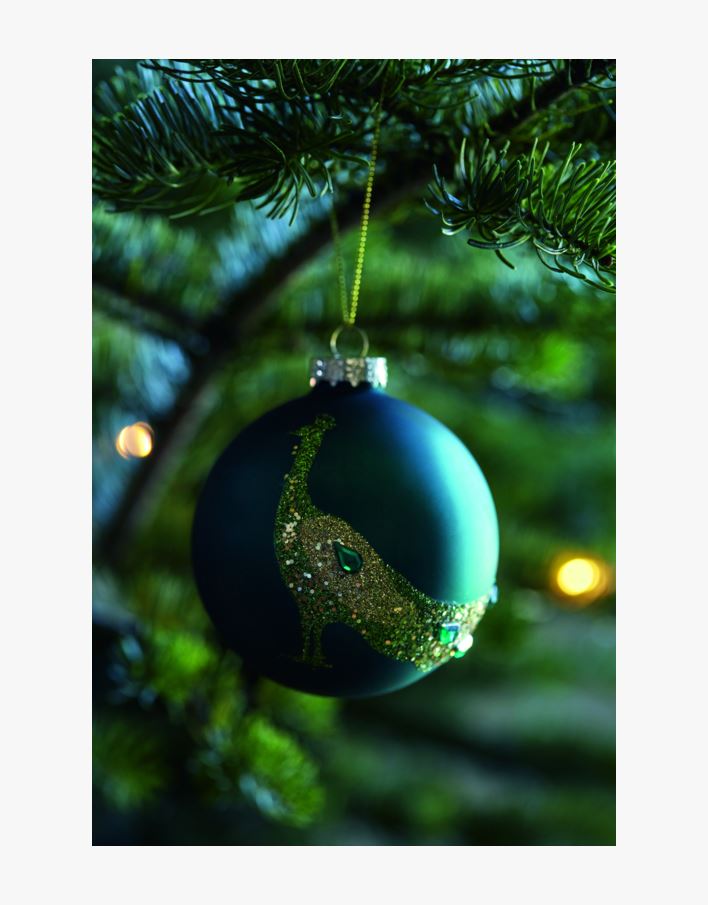 Joulupallo vihreä - ø 8 cm vihreä - 1