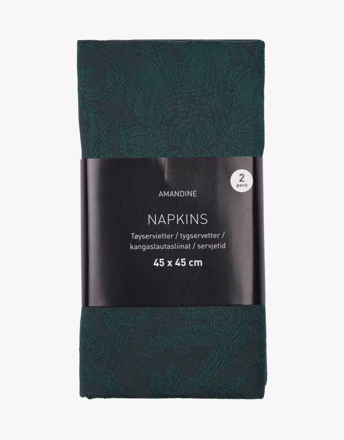 Kangaslautasliina, 2 kpl vihreä - 45x45 cm vihreä - 1