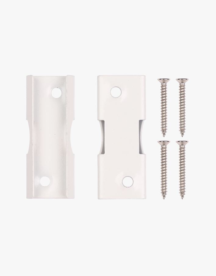 Seinäkiinnike valkoinen - 7,5 cm valkoinen - 1