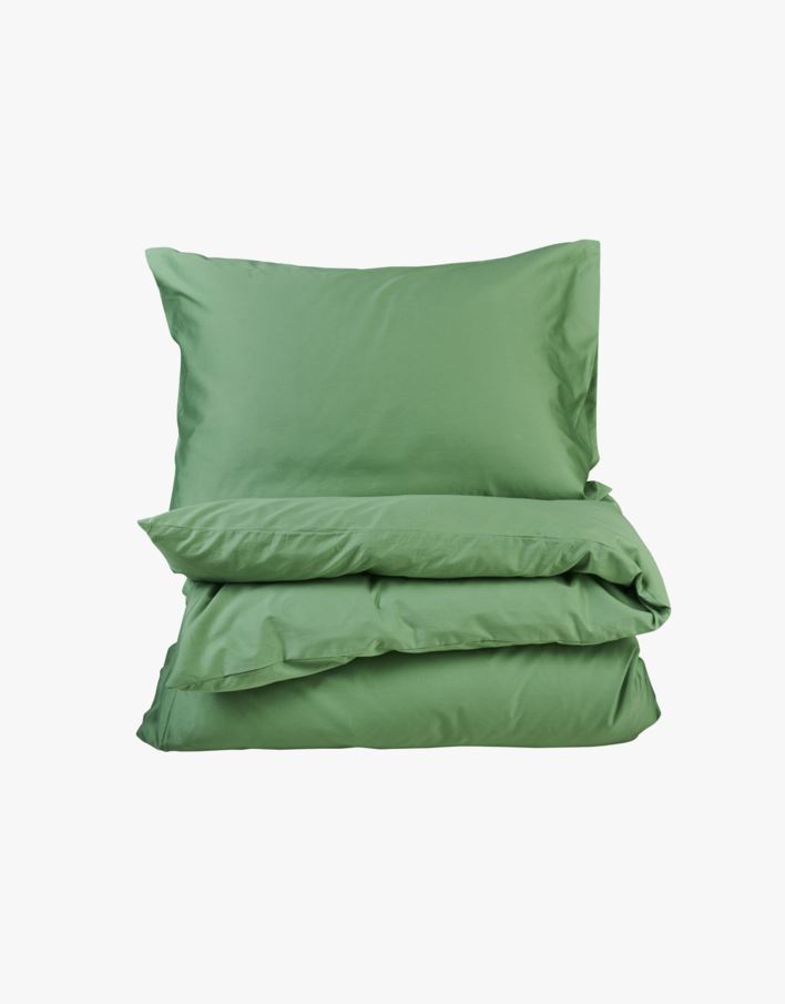 Pussilakanasetti satiinipuuvillaa vihreä - 150x210 cm vihreä - 1