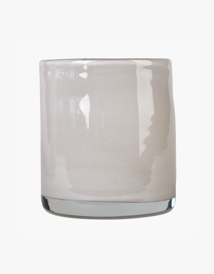 Kynttilälyhty vaaleanharmaa - 8x8x9 cm vaaleanharmaa - 1