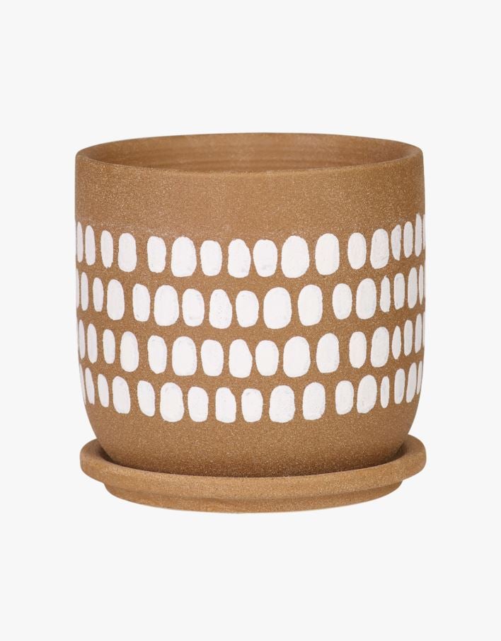 Kukkaruukku luonnonväri - 15x15x14,5 cm luonnonväri - 1