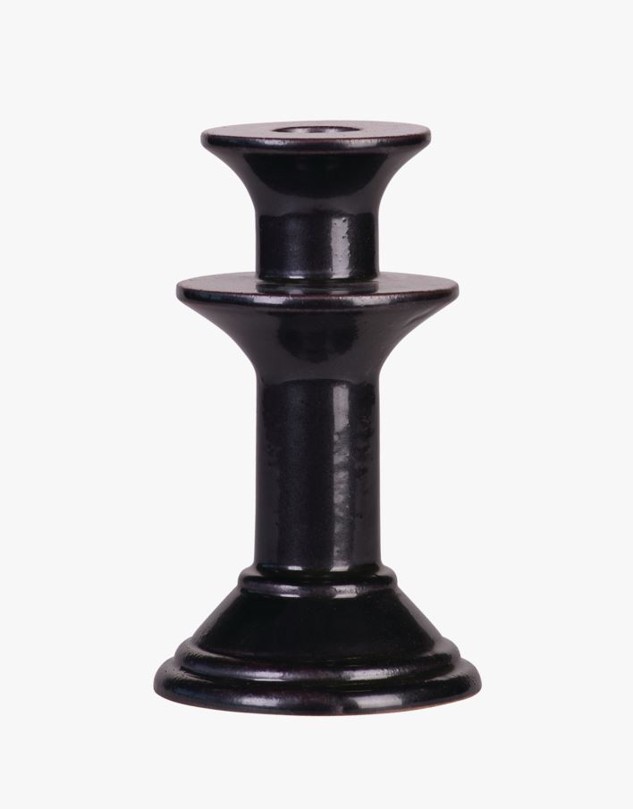 Kynttilänjalka musta - 8,4x8,4x18,6 cm musta - 1