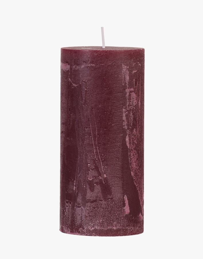 Pöytäkynttilä tummanpunainen - 6,8x15 cm tummanpunainen - 1