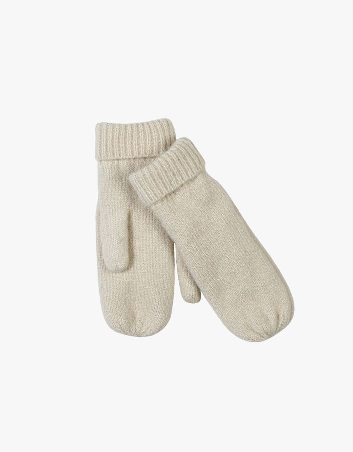 Kudotut lapaset luonnonvalkoinen - one size luonnonvalkoinen - 1