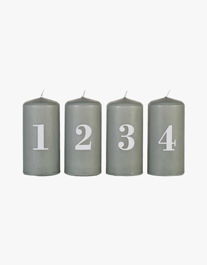 Adventtikynttilä vihreä - 5,8x12 cm vihreä - 1